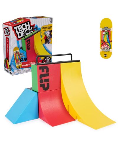 Set de skateboard-uri pentru degete  Tech Deck - Competition Wall 2.00, X-Connect - 2